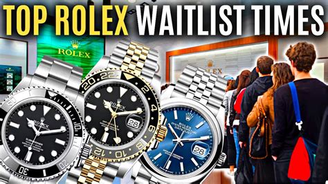 rolex waitlist times.